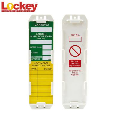 Sertifikat CE ABS Safety Lockout Tag Scafftag Holders Tanda peringatan bahasa Inggris