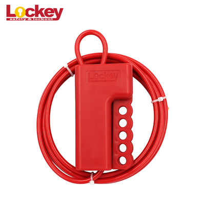 Dua jenis kabel penguncian perangkat Tagout dengan Dia 3.2mm 5mm Panjang 2.4m