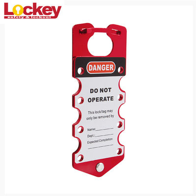 Alloy Aluminium Merah Label Anodized Lock Out Tag Out Hasp