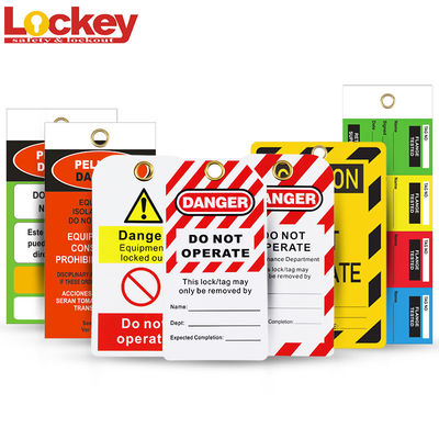0.5mm Jangan Mengoperasikan PVC Lockout Tagout Tag Untuk Loto Industri